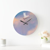 Fliegenschweinuhr Große Wanduhr (Zuhause)