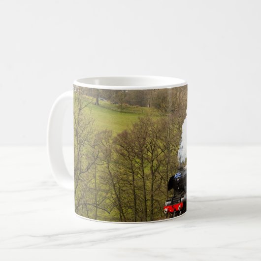 FliegenScotsman bei Goathland Kaffeetasse (Vorderseite Links)