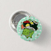 Fliegensushi-Dracheknopf Button (Vorne & Hinten)