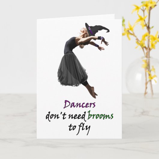 Fliegentänzer Karte (Gelbe Blume)