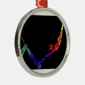 Fliegentrapeze-Fang Silbernes Ornament (Rechts)