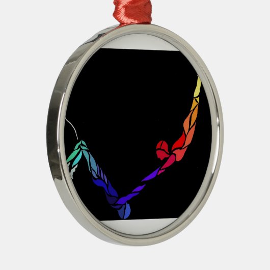 Fliegentrapeze-Fang Silbernes Ornament (Rechts)