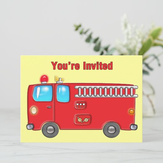 Fliegenwagen Einladung (Stehend Vorderseite)