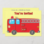 Fliegenwagen Einladung (Vorne/Hinten)