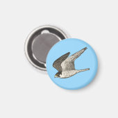 Flieger auf blau magnet (Vorderseite/Rückseite)