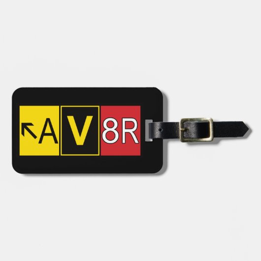 Flieger - AV8R - Gepäckanhänger (Vorderseite horizontal)