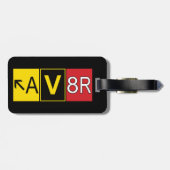 Flieger - AV8R - Gepäckanhänger (Rückseite horizontal)