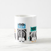 Flieger-Eulen-Röntgenstrahl Kaffeetasse (Mittel)