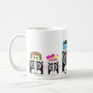Flieger-Eulen-Röntgenstrahl Kaffeetasse