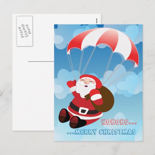 Flieger Feiertagspostkarte (Vorne/Hinten)