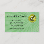 Flieger-Flug hält Visitenkarte instand (Vorderseite)