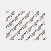 Flieger-Gans Fleecedecke (Vorderseite (Horizontal))