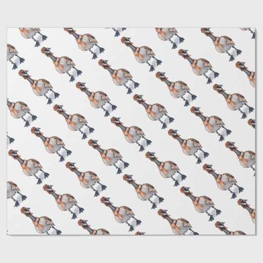 Flieger-Gans Geschenkpapier (Flach)