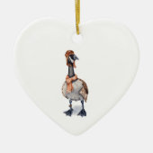 Flieger-Gans Keramikornament (Vorne)