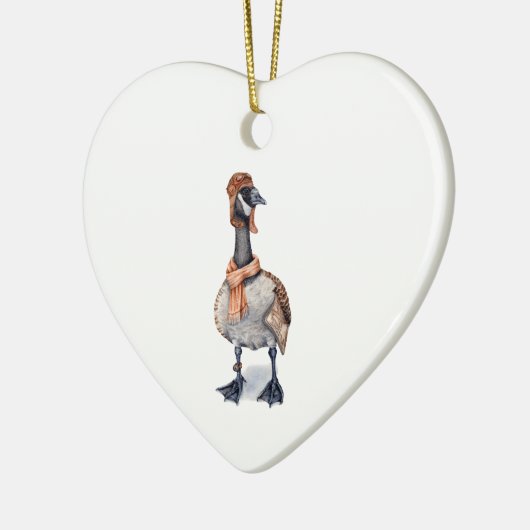 Flieger-Gans Keramikornament (Links)