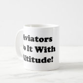 Flieger tun es mit Höhe Kaffeetasse (Vorderseite Links)