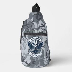 Flieger Veteran Militär Luftfahrt Crossbody Bag