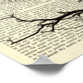 Fliegerboot, Vollmond, traditionelle gotische Kuns Poster (Ecke)