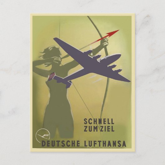 Fliegerei 1939 postkarte (Vorderseite)