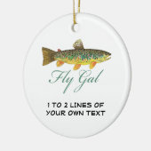 Fliegerfrauen Keramik Ornament (Links)