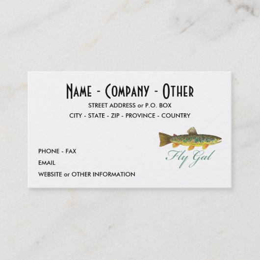 Fliegerfrauen Visitenkarte (Vorderseite)