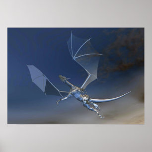 Fliegerglas Dragon Fantasy Poster