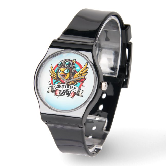 Fliegerhuhn Armbanduhr (Winkel)