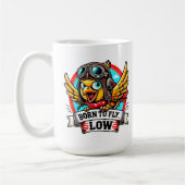 Fliegerhuhn Kaffeetasse (Links)