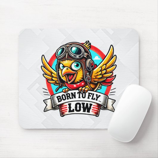 Fliegerhuhn Mousepad (Mit Mouse)