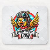 Fliegerhuhn Mousepad (Vorne)