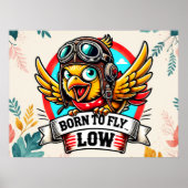 Fliegerhuhn Poster (Vorne)