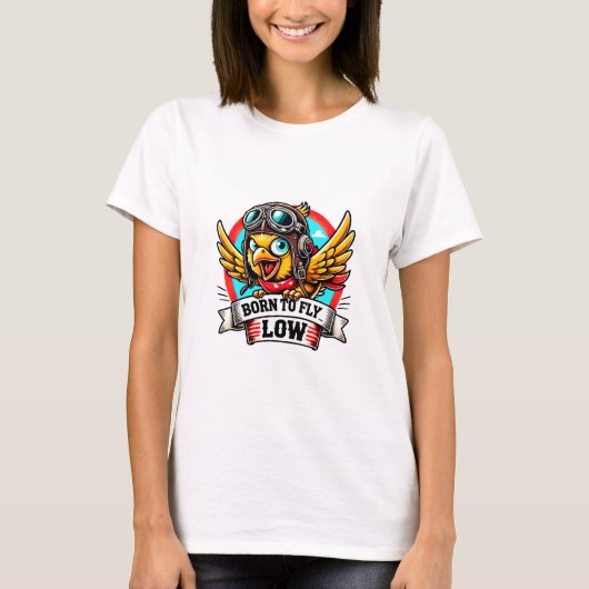 Fliegerhuhn T-Shirt (Vorderseite)