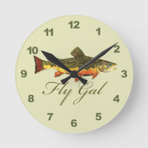 Fliegerinnen Runde Wanduhr