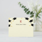 Fliegerkappen Abschluss Vielen Dank Karten (Stehend Vorderseite)