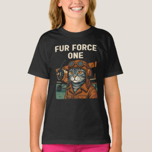Fliegerkatze Felines Flugkommando T-Shirt