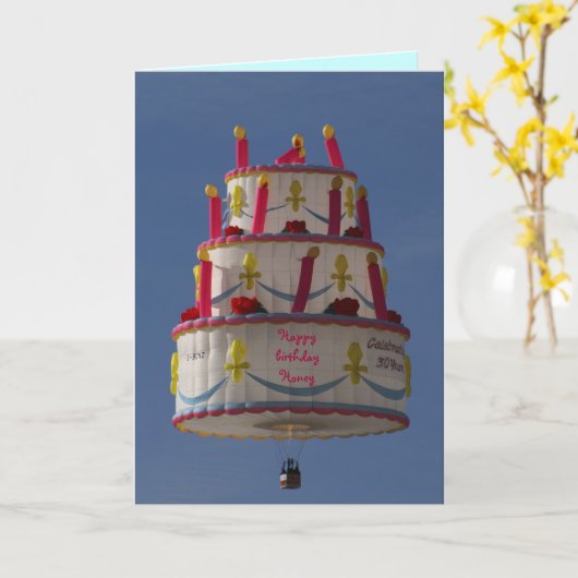 Fliegerkuchen Karte (Gelbe Blume)