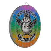 Fliegerpinguin Dartscheibe (Vorderseite Links)