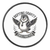 Fliegerpinguin Eishockey Puck (Vorderseite)