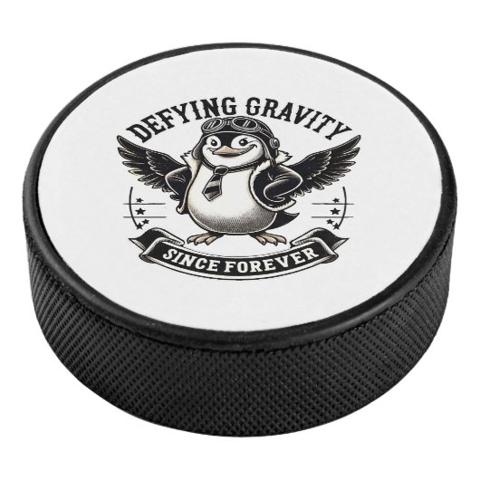 Fliegerpinguin Eishockey Puck (3/4)