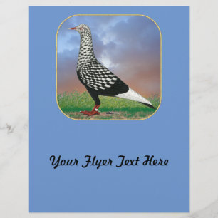 Fliegertaube und Wolken Flyer