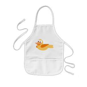 Fliegt Ente unterhält und froh Kinderschürze