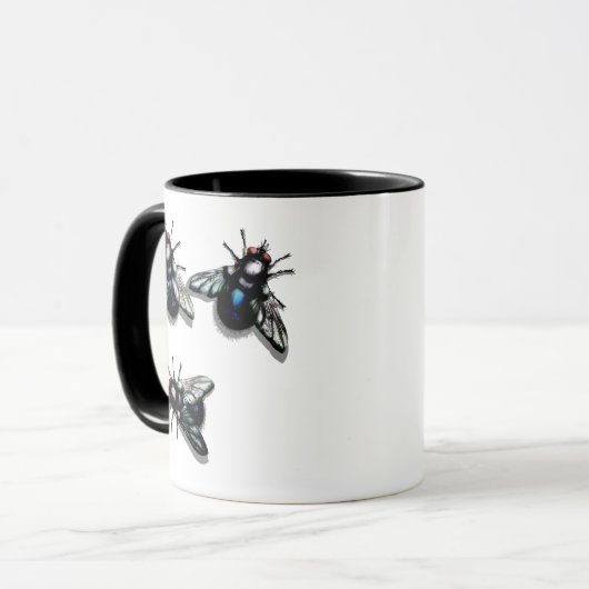 Fliegt Kaffee-Tasse Tasse (Vorderseite Links)