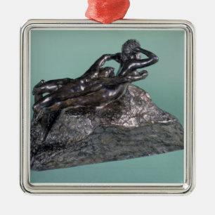 Fliehende Liebe, 1883-84 (Bronze) Ornament Aus Metall