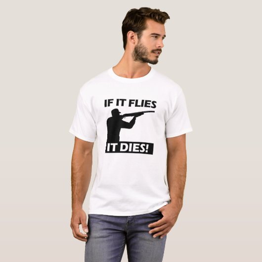Flies Dies Funny Tshirt (Vorne ganz)