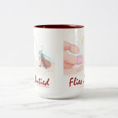 Flies Untied Zweifarbige Tasse (Mittel)