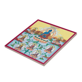 Fliese - 8 Medizin Buddhas - Meister des Heilens