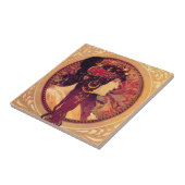 Fliese Alphonse Mucha Donna Orechini (Seite)