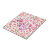 Fliese aus rosa Blüten (Seite)