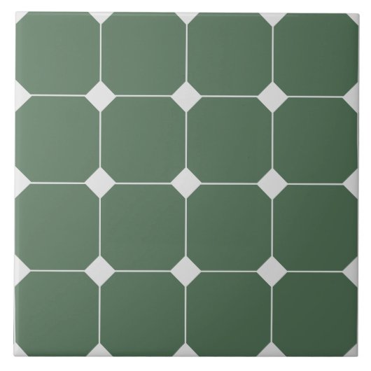 Fliese im viktorianischen Stil mit geometrischem M (Vorderseite)