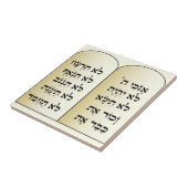 Fliese mit zehn Geboten (Seite)